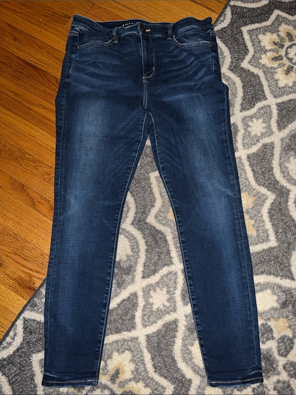 Women's Dark Blue Stretch Hi-Rise Jegging Jeans
